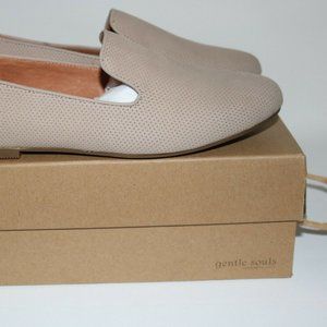 Gentle Souls Womens Eugene Smoking Flats Mushroom